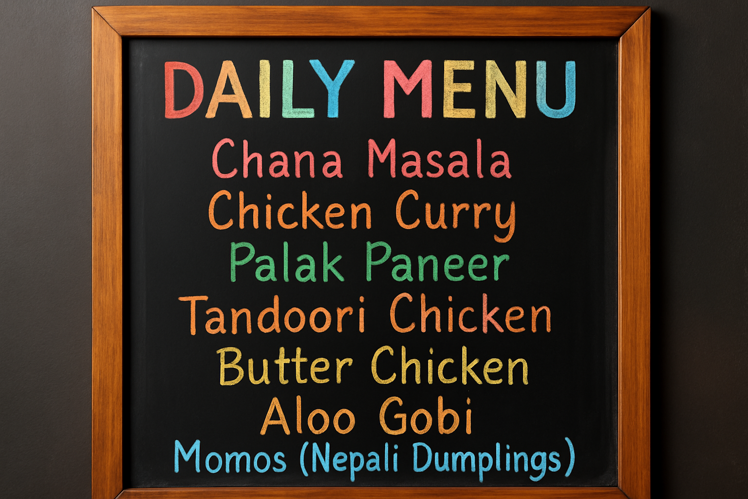 Daily Menu